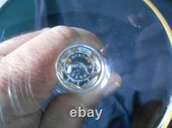 RARE ANCIEN VERRE à PIED CRISTAL SAINT LOUIS OIE PENDUE LARMES ART POPULAIRE