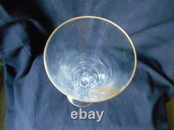 RARE ANCIEN VERRE à PIED CRISTAL SAINT LOUIS OIE PENDUE LARMES ART POPULAIRE