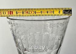 Rare Ancien Verre de Communion Cristal Facettés datée 1838 Époque 19? Charles X