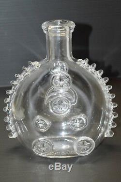 Rare Lampe Bouteille Cristal St Louis Louis XIII Cognac Remy Martin Pub Ancienne
