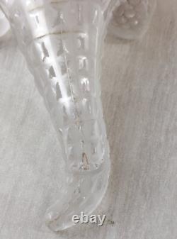 Rare ancien crocodile / alligator / bonbonnière, en cristal de Vallerysthal