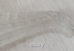 Rare ancien crocodile / alligator / bonbonnière, en cristal de Vallerysthal
