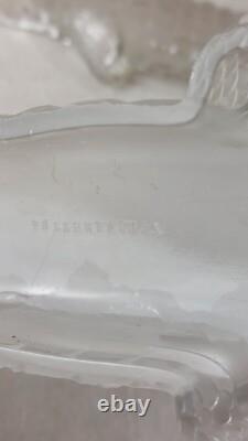 Rare ancien crocodile / alligator / bonbonnière, en cristal de Vallerysthal