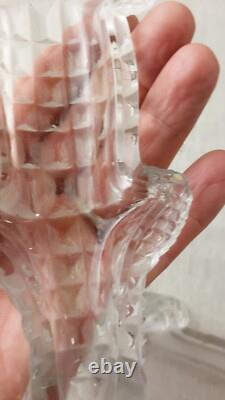 Rare ancien crocodile / alligator / bonbonnière, en cristal de Vallerysthal