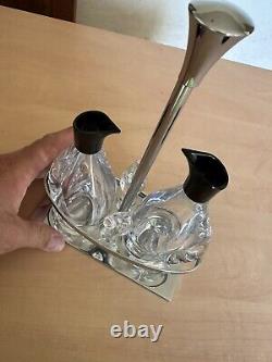 Rare ancien huilier vinaigrier daum nancy coix lorraine cristal annees 60 / 70