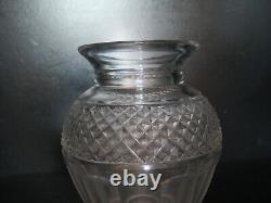Rase ancien vase cristal taillé diamant Saint ST Louis modèle Trianon 15,3 cm