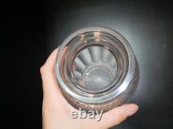 Rase ancien vase cristal taillé diamant Saint ST Louis modèle Trianon 15,3 cm