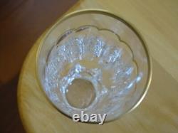 SAINT LOUIS 1 ANCIEN VERRE SHOT CRISTAL REHAUSSE A L'OR EXCELLENCE GOLD 10,5 cm