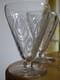 SAINT LOUIS 4 ANCIENS VERRES A VIN BLANC CRISTAL MODELE ASTRID ART DECO 9 cm