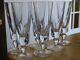 SAINT LOUIS 6 ANCIENNES FLUTES A CHAMPAGNE CRISTAL MODELE JERSEY ht 17 cm