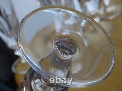 SAINT LOUIS 6 ANCIENNES FLUTES A CHAMPAGNE CRISTAL MODELE JERSEY ht 17 cm