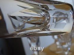 SAINT LOUIS 6 ANCIENNES FLUTES A CHAMPAGNE CRISTAL MODELE JERSEY ht 17 cm