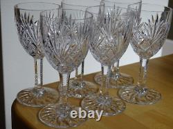SAINT LOUIS 6 ANCIENS VERRES A APERITIF CRISTAL MODELE GAVARNI ht 12,8 cm