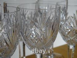 SAINT LOUIS 6 ANCIENS VERRES A APERITIF CRISTAL MODELE GAVARNI ht 12,8 cm