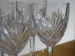 SAINT LOUIS 6 ANCIENS VERRES A APERITIF CRISTAL MODELE GAVARNI ht 12,8 cm