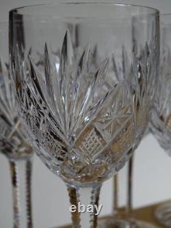 SAINT LOUIS 6 ANCIENS VERRES A APERITIF CRISTAL MODELE GAVARNI ht 12,8 cm