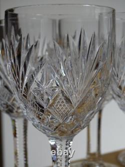 SAINT LOUIS 6 ANCIENS VERRES A APERITIF CRISTAL MODELE GAVARNI ht 12,8 cm