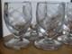 SAINT LOUIS 6 ANCIENS VERRES A LIQUEIR CRISTAL MODELE LIGIER n&deg;206 ht 5,5 cm