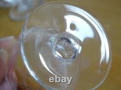SAINT LOUIS 6 ANCIENS VERRES A LIQUEIR CRISTAL MODELE LIGIER n°206 ht 5,5 cm