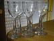 SAINT LOUIS 6 ANCIENS VERRES A LIQUEUR CRISTAL GRAVURE SAPHO 3219 ht 10,5 cm