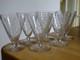 SAINT LOUIS 6 ANCIENS VERRES A VIN EN CRISTAL MODELE ASTRID ART DECO ht 9,8 cm
