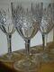 SAINT LOUIS 6 ANCIENS VERRES A VIN ROUGE CRISTAL MODELE GAVARNI 1930 ht 14,5 cm