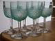 SAINT LOUIS 6 ANCIENS VERRES PORTO APERITIF CRISTAL TAILLER OURALINE ht 10,8 cm