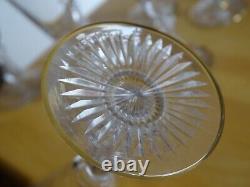 SAINT LOUIS 7 ANCIENS VERRES A APERITIF CRISTAL GOLD DORURE 1920 ht 11,8 cm