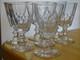SAINT LOUIS 7 ANCIENS VERRES A VIN CRISTAL TAILLER CATON ht 11,5 cm 19 EME