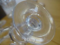SAINT LOUIS 7 ANCIENS VERRES A VIN CRISTAL TAILLER CATON ht 11,5 cm 19 EME