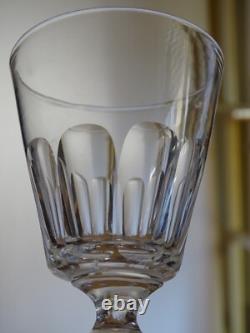 SAINT LOUIS 7 ANCIENS VERRES A VIN CRISTAL TAILLER CATON ht 11,5 cm 19 EME