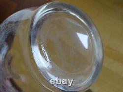 SAINT LOUIS ANCIENNE CARAFE A EAU VIN CRISTAL GRAVURE METZ ART NOUVEAU 108 cls