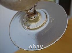 SAINT LOUIS BACCARAT ANCIEN BEAU VERRE BIERE CRISTAL GRAVURE A l'ACIDE ht 17 cm