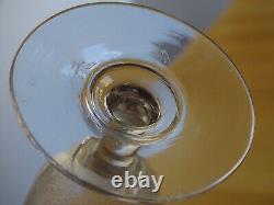 SAINT LOUIS BACCARAT ANCIEN BEAU VERRE BIERE CRISTAL GRAVURE A l'ACIDE ht 17 cm