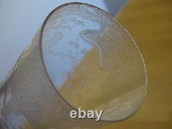 SAINT LOUIS BACCARAT ANCIEN BEAU VERRE BIERE CRISTAL GRAVURE A l'ACIDE ht 17 cm