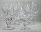 SAINT-LOUIS MODÈLE GUERNESEY 6 ANCIENS VERRES à VIN BLANC en CRISTAL SIGNÉS XXè
