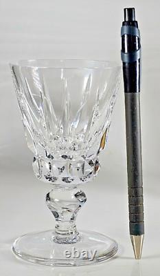 SAINT-LOUIS MODÈLE GUERNESEY 6 ANCIENS VERRES à VIN BLANC en CRISTAL SIGNÉS XXè