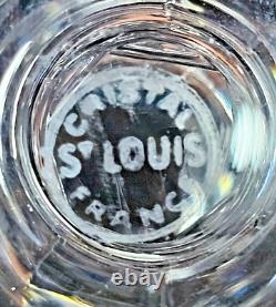 SAINT-LOUIS MODÈLE GUERNESEY 6 ANCIENS VERRES à VIN BLANC en CRISTAL SIGNÉS XXè