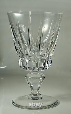 SAINT-LOUIS MODÈLE GUERNESEY 6 ANCIENS VERRES à VIN ROUGE en CRISTAL SIGNÉS XXè