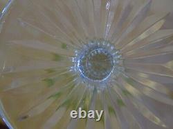 ST LOUIS 4 ANCIENS VERRES A VIN COULEUR ROEMER CRISTAL COULEUR JAUNE ht 18,5 cm