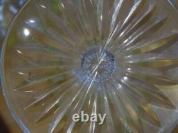 ST LOUIS 4 ANCIENS VERRES A VIN COULEUR ROEMER CRISTAL COULEUR JAUNE ht 18,5 cm