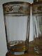 ST LOUIS 4 ANCIENS VERRES VIN EAU JUS CRISTAL GRAVURE CALLOT GOLD ht 11,5 cm
