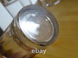 ST LOUIS 4 ANCIENS VERRES VIN EAU JUS CRISTAL GRAVURE CALLOT GOLD ht 11,5 cm