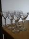 ST LOUIS 7 ANCIENS VERRES APERITIF PORTO CRISTAL MOD GRAVURE COLI 1930 ht 12 cm