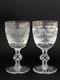 SUBLIME 2 anciens VERRES A VIN CRISTAL LORRAINE mod&egrave;le Empire 14 cm NO BACCARAT