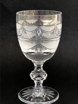 SUBLIME 2 anciens VERRES A VIN CRISTAL LORRAINE modèle Empire 14 cm NO BACCARAT