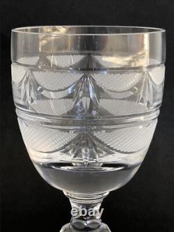 SUBLIME 2 anciens VERRES A VIN CRISTAL LORRAINE modèle Empire 14 cm NO BACCARAT