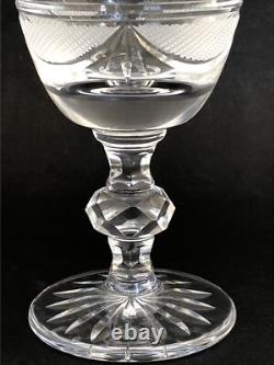 SUBLIME 2 anciens VERRES A VIN CRISTAL LORRAINE modèle Empire 14 cm NO BACCARAT