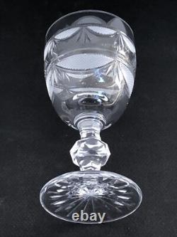 SUBLIME 2 anciens VERRES A VIN CRISTAL LORRAINE modèle Empire 14 cm NO BACCARAT