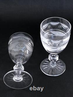 SUBLIME 2 anciens VERRES A VIN CRISTAL LORRAINE modèle Empire 14 cm NO BACCARAT